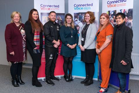 Kim McGuinness alongside other speakers 