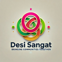 The logo for Desi Sangat: Bringing Communities Together