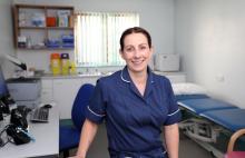 A picture of one of the practice nurses from West Road Medical Centre, Newcastle