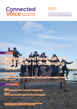 The front cover of Connected Voice Magazine Spring 2025